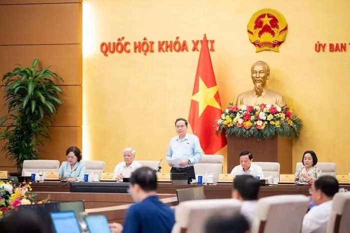 Chủ tịch Quốc hội Trần Thanh Mẫn phát biểu chỉ đạo tại cuộc họp. Ảnh: QH.