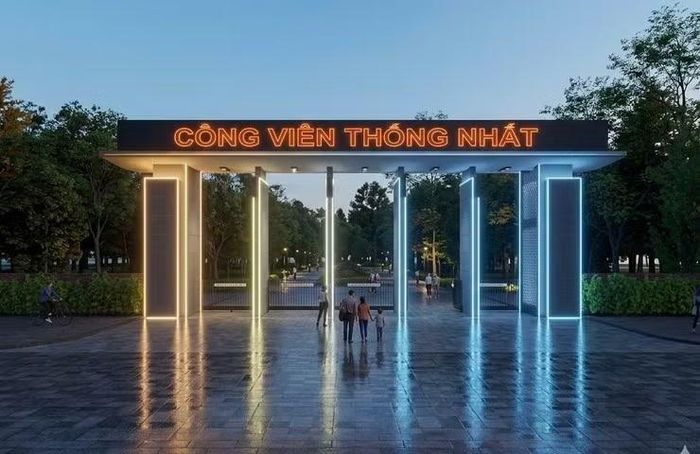 Khu vực cổng Công viên Thống Nhất. Ảnh: CĐT