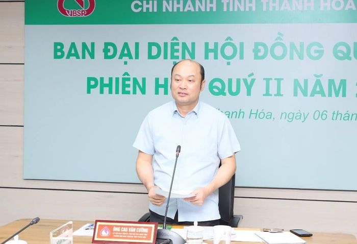 Phó Chủ tịch UBND tỉnh Thanh Hóa, Cao Văn Cường giao các đơn vị tăng giải ngân tín dụng chính sách