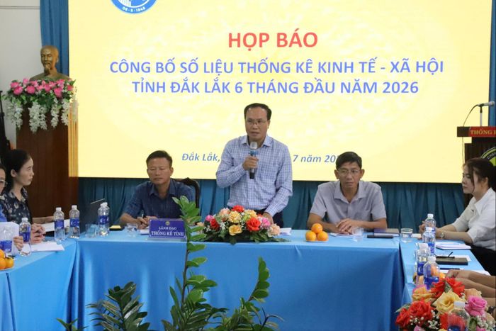 Đắk Lắk tổ chức họp báo công bố số liệu thống kê kinh tế-xã hội 6 tháng đầu năm
