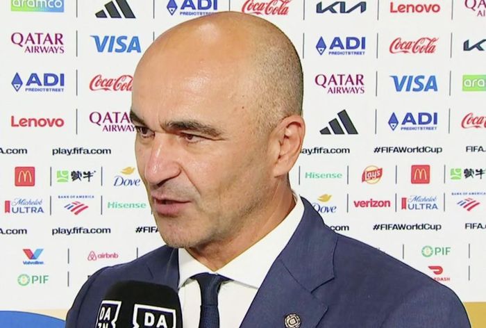 HLV Roberto Martinez trả lời phỏng vấn sau trận - Ảnh chụp màn hình