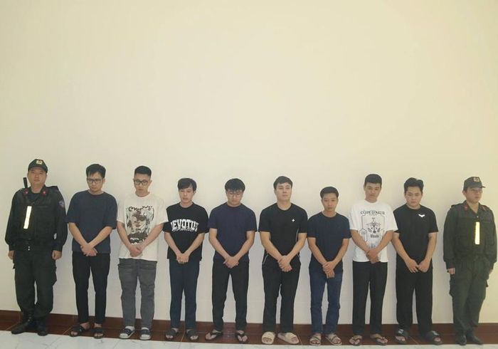 Các bị can tại cơ quan Công an. (Ảnh: CA TP HCM)