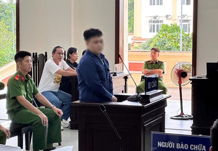 Bị cáo tại phiên tòa xét xử.
