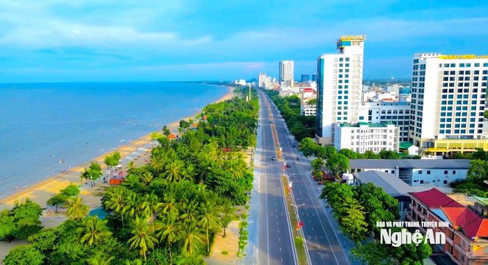 Quang cảnh phường Cửa Lò, thuộc địa bàn Khu Kinh tế Đông Nam. Ảnh: Văn Trường