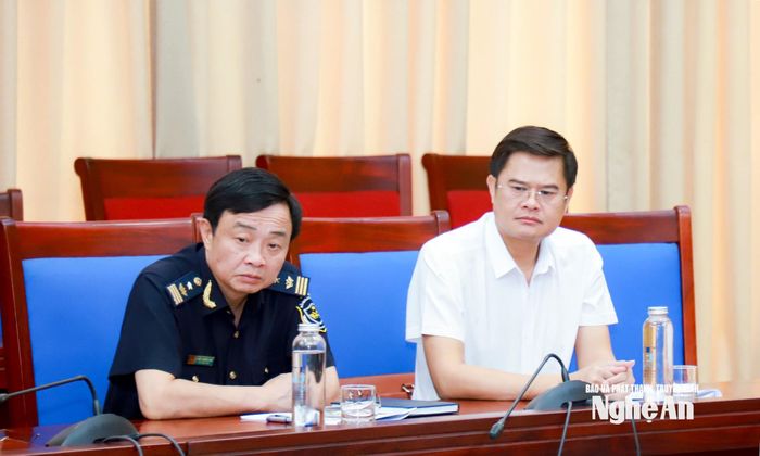 Các đại biểu tham dự hội nghị tại điểm cầu tỉnh Nghệ An. Ảnh: Thành Duy
