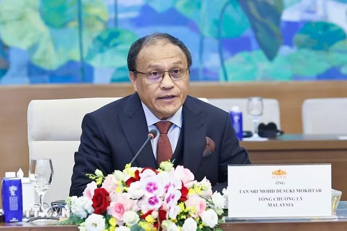 Tổng Chưởng lý Malaysia Tan Sri Mohd Dusuki Mokhtar phát biểu. (Ảnh: Doãn Tấn/TTXVN)