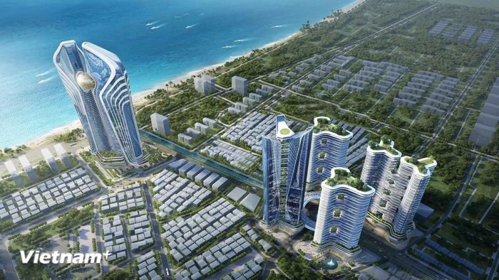 Phối cảnh dự án Trung tâm tài chính Quốc tế Đà Nẵng. (Nguồn: UBND Đà Nẵng)