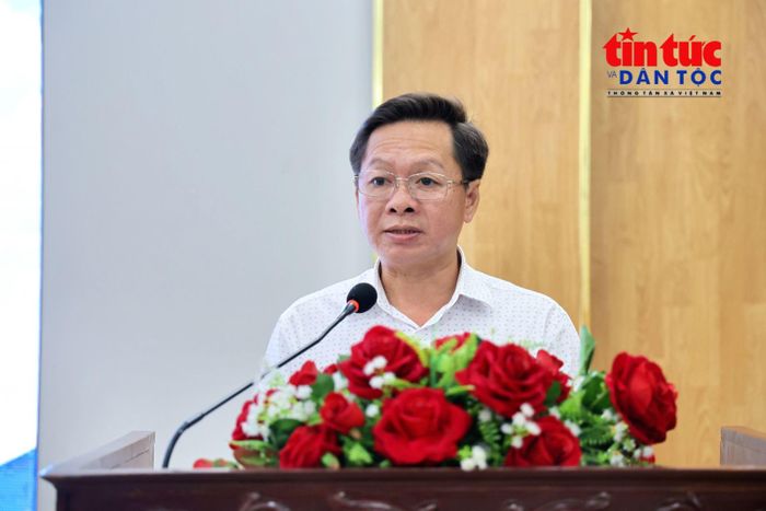 Ông Hồ Trúc Thanh, Phó Giám đốc Sở NN&amp;MT TP Hồ Chí Minh phát biểu tại hội nghị.