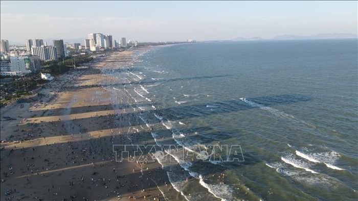 Toàn cảnh Bãi Sau, phường Vũng Tàu, TP Hồ Chí Minh. Ảnh: Huỳnh Sơn/TTXVN