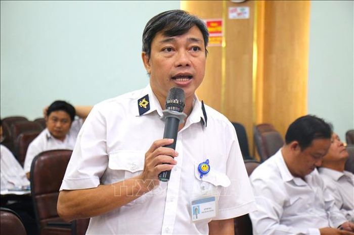 Ông Lê Việt Bảo, phó Chi cục trưởng Chi cục Chăn nuôi và Thú y, Sở Nông nghiệp và Môi trường TP Hồ Chí Minh phát biểu tại hội nghị.