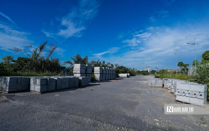 Nguyên vật liệu xây dựng tập kết tại đây.