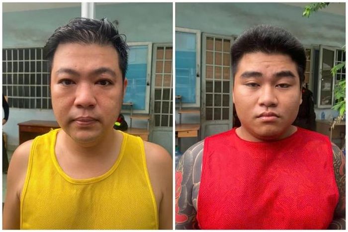 2 đối tượng cầm đầu đường dây là Huỳnh Lê Thanh Long và Hoàng Tấn Phát. Ảnh: Công an nhân dân.