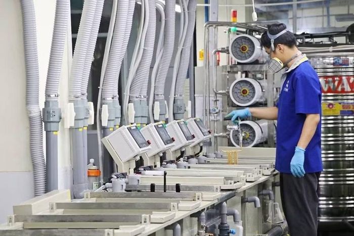 Bên trong nhà máy của Công ty PNJP - đơn vị chuyên gia công sản phẩm cho PNJ. Ảnh: PNJ.