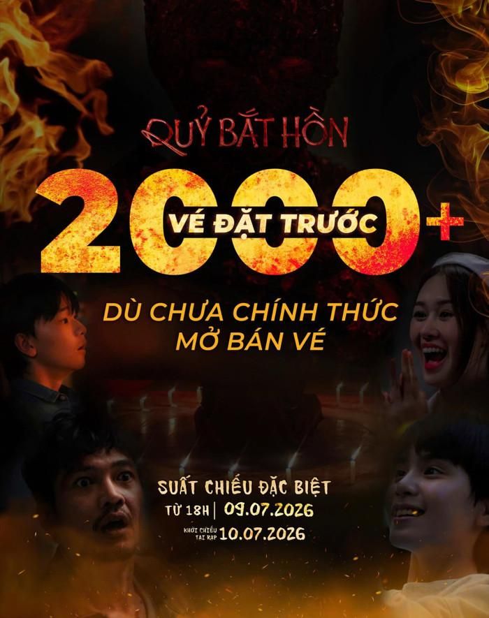Quỷ Bắt Hồn của Quang Tuấn đã ghi nhận hơn 2.000 lượt vé đặt trước. Ảnh: NSX
