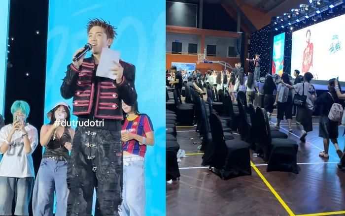 Nhiều khán giả cổ vũ, ủng hộ Mason Nguyễn trong fan meeting mới đây. (Ảnh chụp màn hình TikTok)