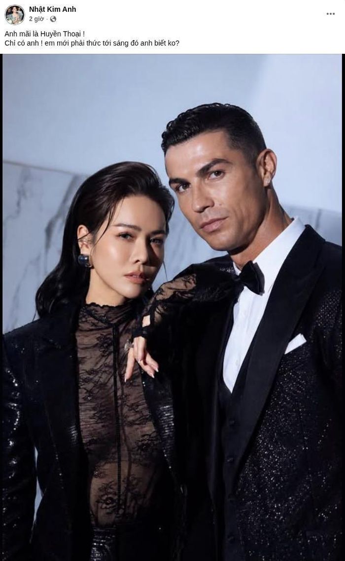 Bài đăng Nhật Kim Anh chia sẻ tiếc nuối với idol khi thua trận đấu với Tây Ban Nha. Ảnh: FBNV