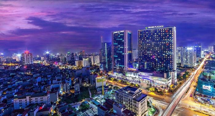 Khách sạn Grand Plaza và Charmvit Tower. Ảnh: Charmvit Group