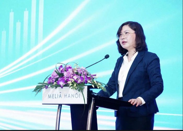 Chủ tịch Ủy ban Chứng khoán Nhà nước Vũ Thị Chân Phương.