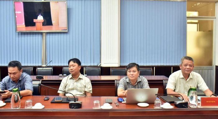 Đại biểu dự hội nghị tại điểm cầu tỉnh An Giang.