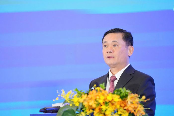 Phó Trưởng ban Thường trực Ban Chính sách, Chiến lược Trung ương Thái Thanh Quý phát biểu tại hội nghị. Ảnh: CÔNG - PHÚ
