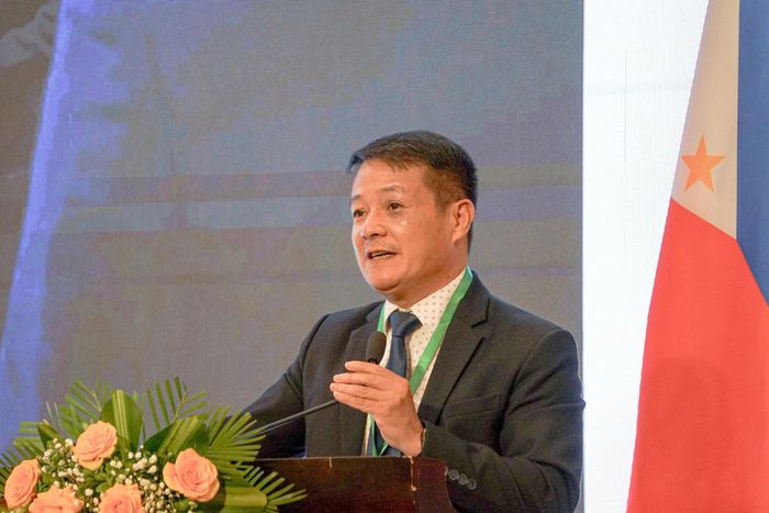 Ông Nguyễn Khánh Long, Phó Cục trưởng Cục Việc làm (Bộ Nội vụ) phát biểu bế mạc diễn đàn. Ảnh: QUỐC TUẤN