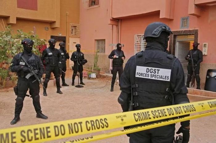  Nhân viên của Cục Điều tra Tư Pháp Trung ương Maroc. Ảnh: AFP 