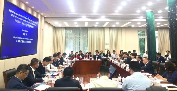  Quang cảnh Hội nghị giao lưu hợp tác kinh tế - thương mại – đầu tư giữa tỉnh Gia Lai và TP. Thượng Hải. Ảnh: Đoàn Bình 