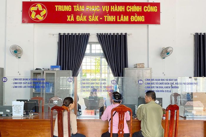 Trung tâm Phục vụ hành chính công xã Đắk Sắk