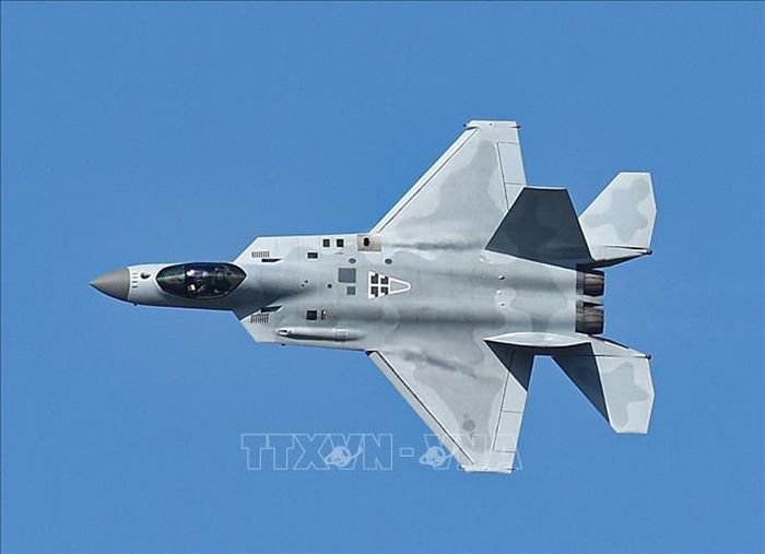 Máy bay chiến đấu nội địa KF-21 của Hàn Quốc. Ảnh tư liệu: Yonhap/TTXVN