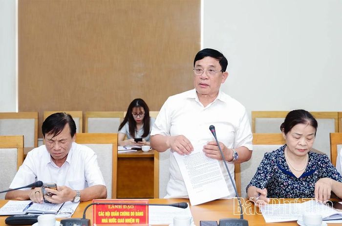 Đại diện Hội Nạn nhân chất độc da cam/dioxin phát biểu tại hội nghị.