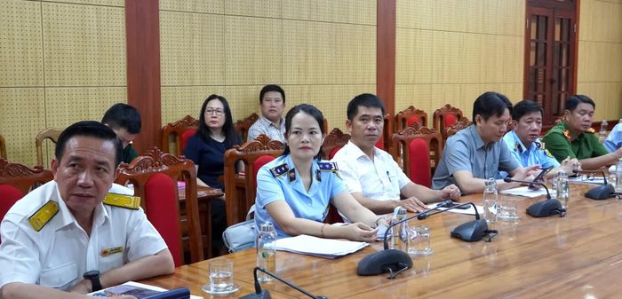 Các đại biểu tham dự hội nghị tại điểm cầu tỉnh Quảng Trị - Ảnh: H.Tr