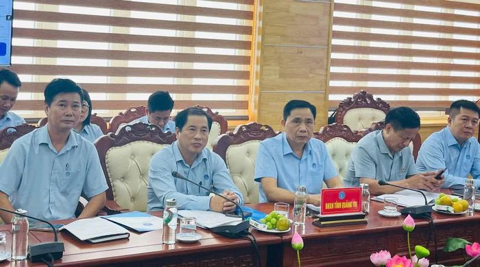 Các đại biểu tham dự hội nghị tại điểm cầu Quảng Trị - Ảnh: Nhật Lệ