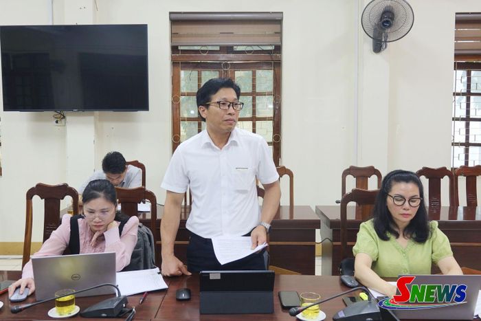 Đại diện xã Chiềng Mung phát biểu.