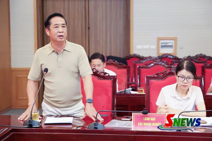 Đại diện doanh nghiệp phát biểu.