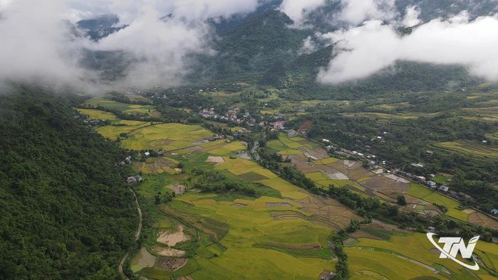 Mùa vàng trên những thửa ruộng bậc thang ở Đồng Phúc tạo nên bức tranh thanh bình, trở thành điểm nhấn của du lịch nông nghiệp vùng cao Thái Nguyên.
