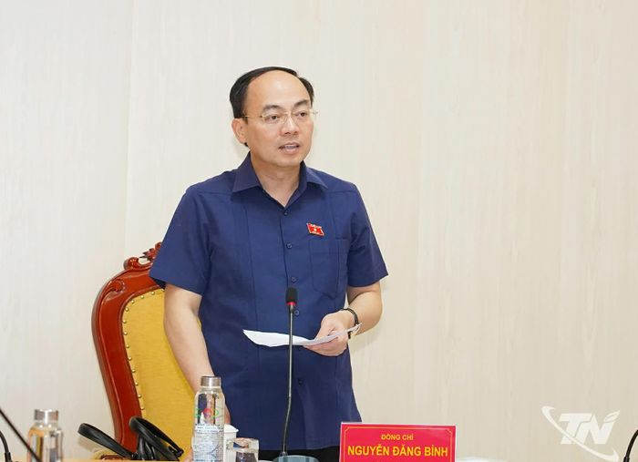 Đồng chí Nguyễn Đăng Bình kết luận buổi làm việc.