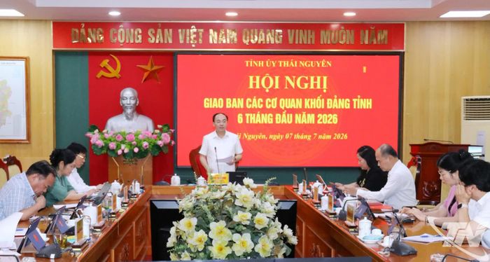 Đồng chí Phó Bí thư Thường trực Tỉnh ủy Nguyễn Đăng Bình phát biểu kết luận Hội nghị.