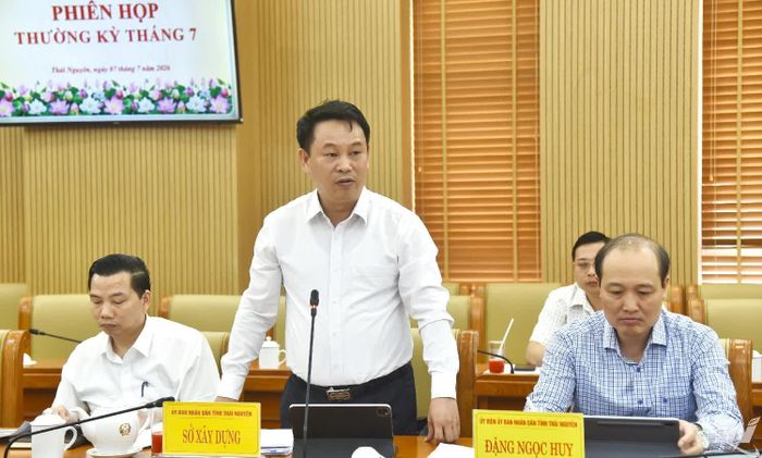 Lãnh đạo các sở phát biểu.
