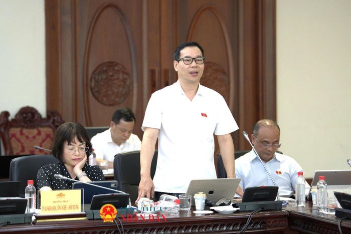 Phó Chủ nhiệm Ủy ban Khoa học, Công nghệ và Môi trường Đỗ Đức Hồng Hà phát biểu