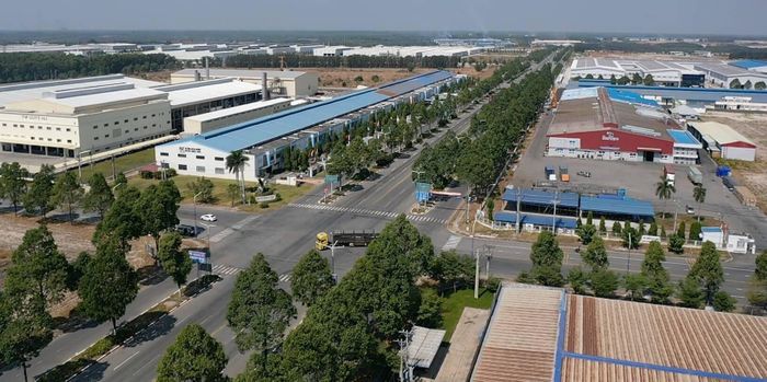 KCN Bàu Bàng mở rộng do Becamex Group đầu tư xây dựng. Ảnh: BCM.