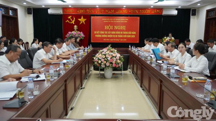 Đảng bộ TAND tỉnh Bắc Ninh đã khẳng định vai trò lãnh đạo toàn diện, đưa công tác xây dựng Đảng và nhiệm vụ chính trị đạt nhiều kết quả nổi bật trong 6 tháng đầu năm