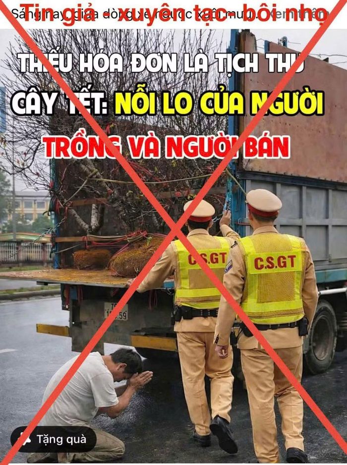 Các đối tượng sử dụng AI để tạo ảnh bôi nhọ lực lượng CSGT.