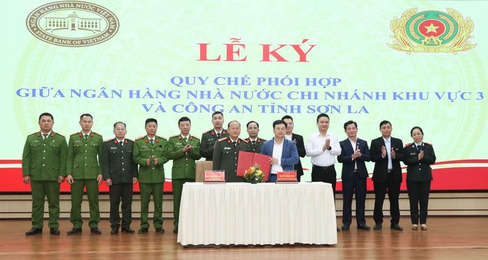 Công an tỉnh Sơn La ký kết quy chế phối hợp với Ngân hàng Nhà nước khu vực 3.
