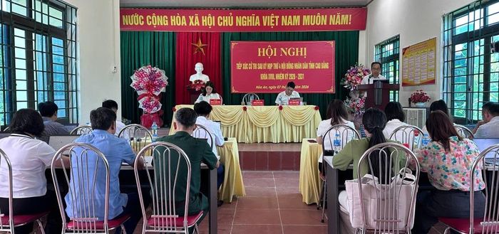 Tổ đại biểu số 3 HĐND tỉnh tiếp xúc cử tri xã Hòa An.