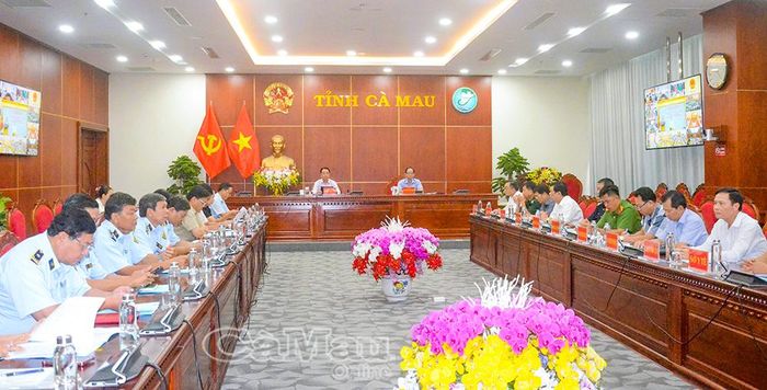  Đại biểu tham dự hội nghị tại điểm cầu tỉnh Cà Mau.