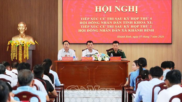  Tổ đại biểu HĐND tỉnh tiếp xúc cử tri tại xã Khánh Bình.