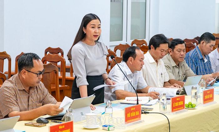 Trưởng ban Xây dựng Đảng phường An Xuyên Lê Trúc Hương