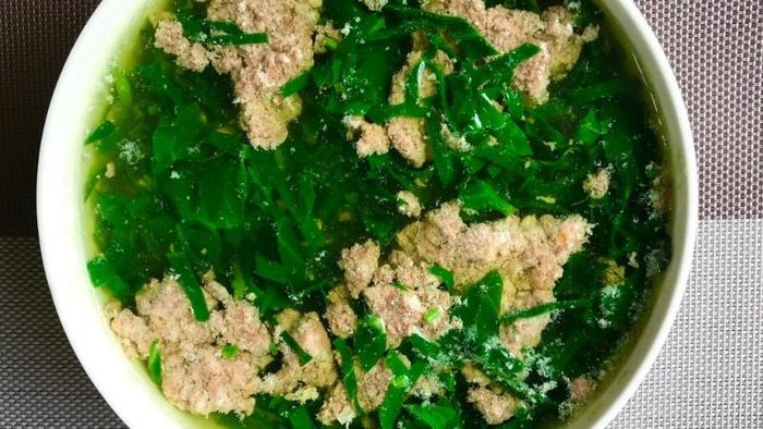 Canh cua mồng tơi. Ảnh minh họa.