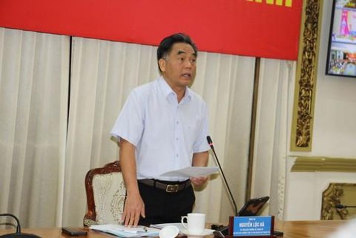 Phó Chủ tịch Thường trực UBND TPHCM Nguyễn Lộc Hà phát biểu