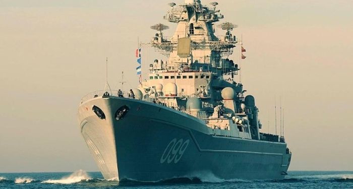 Tuần dương hạm chạy bằng năng lượng hạt nhân lớp Kirov của Hải quân Nga. Ảnh Military Watch